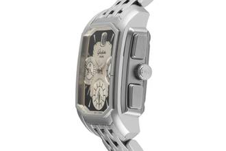 Thumbnail von Glashütte Original Senator Karrée Karreè Edelstahl Chronograph Ref. 39-32-17-04-04 B&P