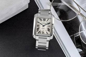 Thumbnail von Cartier Tank Anglaise XL Stahl Automatik Herrenuhr Ref. W5310008