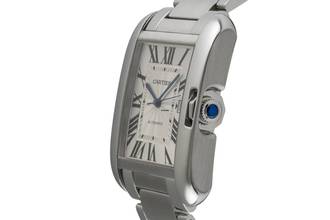 Thumbnail von Cartier Tank Anglaise XL Stahl Automatik Herrenuhr Ref. W5310008