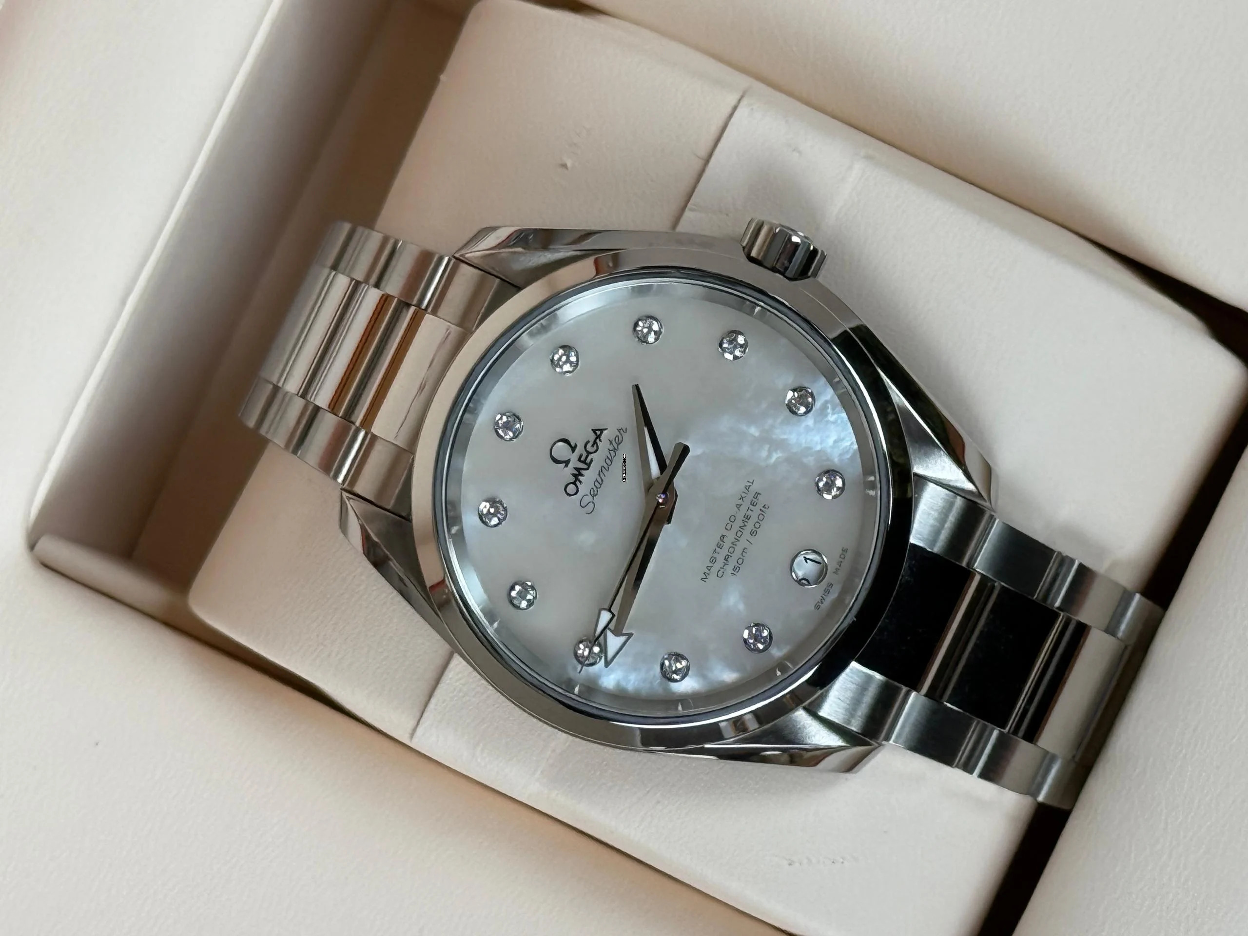  Omega Seamaster Aqua Terra Top Condition Like new! - Perlmutt MOP 