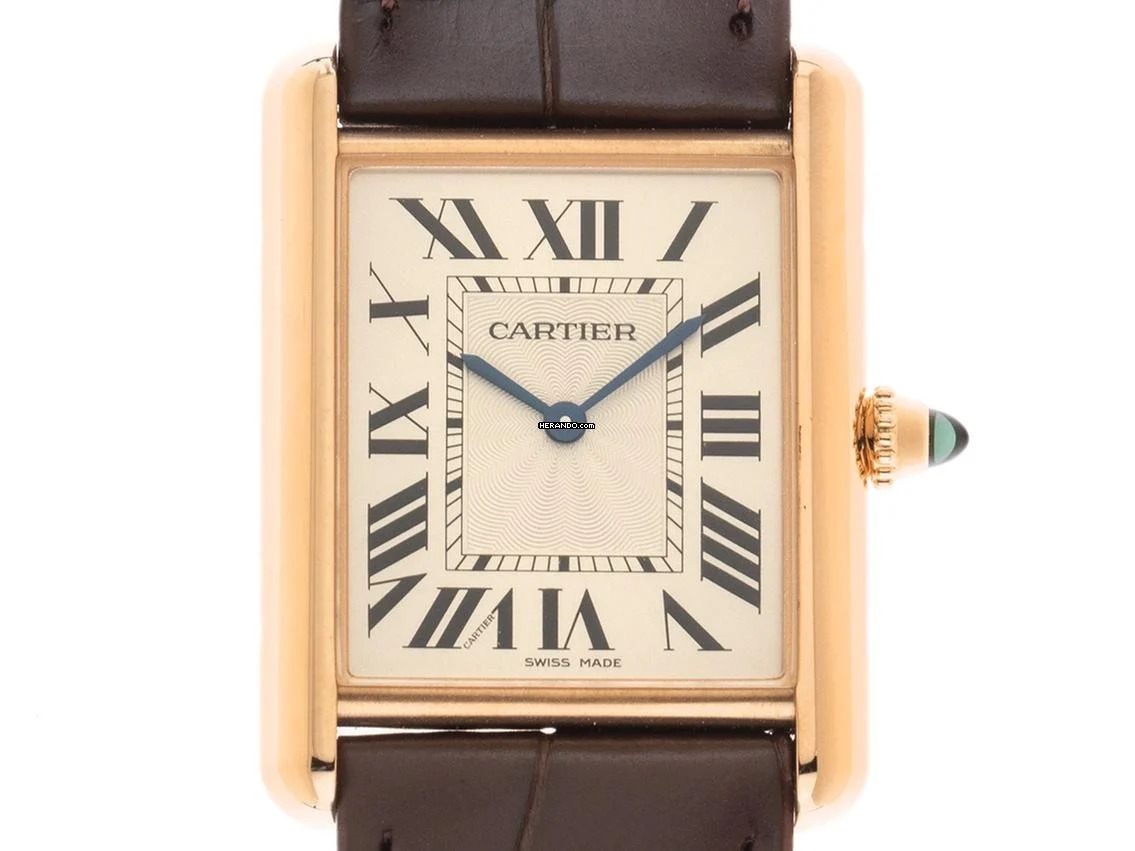  Cartier Tank Louis Cartier GM großes Modell Ref.WGTA0011 2025 Full Set Ungetragen Tank Louis GM großes Modell 18kt Roségold 