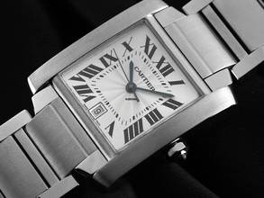 Thumbnail von Cartier Tank Française GM Großes Modell Ref.2302 2004 Full Set wie Neu Vintage Tank Francaise GM Großes Modell