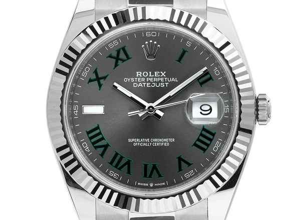  Rolex Datejust 41 Wimbledon Ref.126334 2024 Full Set Ungetragen Datejust Wimbledon 