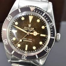 Thumbnail von Rolex Submariner (No Date) 5508 “James Bond” Spider galvanic gilt brown dial 1959 TOP Condition