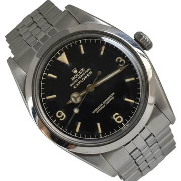 Rolex Explorer 1016 glossy brown gilt galvanic dial 1960 