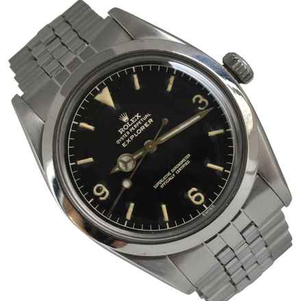  Rolex Explorer 1016 glossy brown gilt galvanic dial 1960 