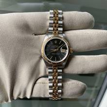 Thumbnail von Rolex Lady-Datejust 69173 Ladies 26MM black Tapestry dial Full Set