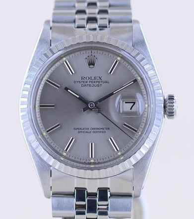  Rolex Datejust 36 1603 Knickblatt Jubile Faltband Stahl Klassiker 1973 Automatic Vintage 