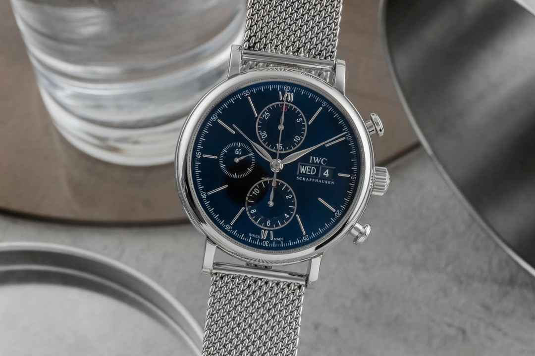  IWC Portofino Chronograph Stahl Automatik Herrenuhr Ref. IW391006 Papiere 2016 