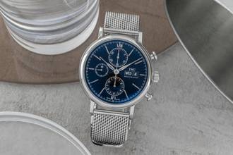 Thumbnail von IWC Portofino Chronograph Stahl Automatik Herrenuhr Ref. IW391006 Papiere 2016