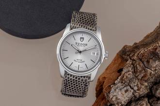 Thumbnail von Tudor Glamour Date Edelstahl Smiley Automatik Herrenuhr Ref. 55000 B&P 2016