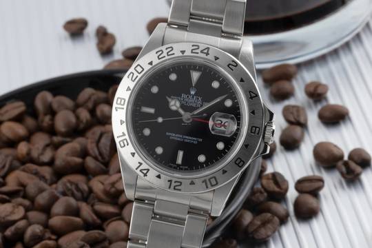  Rolex Explorer II Black Dial Edelstahl Automatik Herrenuhr Ref. 16570 A-Serie 