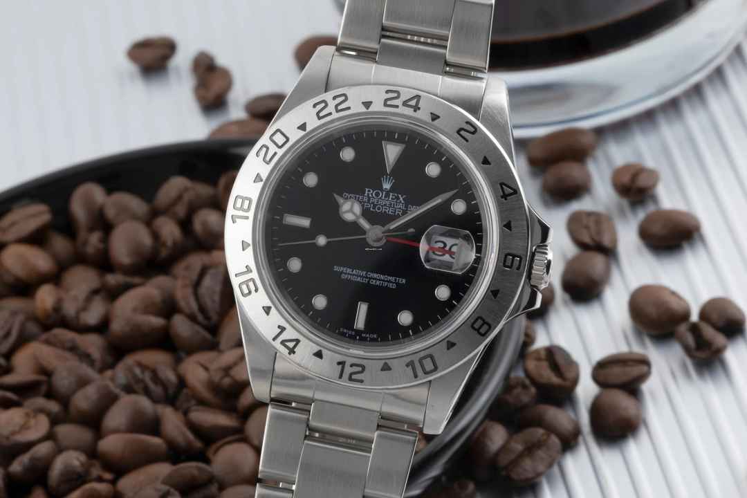 Rolex Explorer II Black Dial Edelstahl Automatik Herrenuhr Ref. 16570 A-Serie 