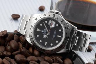 Thumbnail von Rolex Explorer II Black Dial Edelstahl Automatik Herrenuhr Ref. 16570 A-Serie