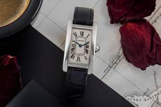 Thumbnail von Cartier Tank Américaine 18k (0,750) Weissgold Quarz Damenuhr Ref. W2601956 2489