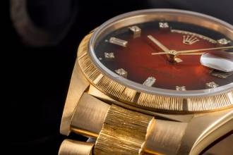 Thumbnail von Rolex Day-Date 36 18k Red Vignette Diamond Dial Borke Gold Automatik Ref. 18248