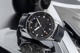 Thumbnail von Blancpain Fifty Fathoms Bathyscaphe Stahl Automatik Ref. 5000-1110-B52A Papiere