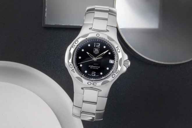  TAG Heuer Kirium Edelstahl Black Dial Quarz Herrenuhr Ref. WL111D 