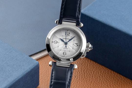  Cartier Pasha de Cartier Automatik Edelstahl Damenuhr Ref. WSPA0012 4327 Papiere 