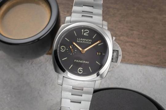  Panerai Luminor Marina 1950 3 Days Automatic Titan Automatik Herrenuhr Ref. PAM00352 Box 