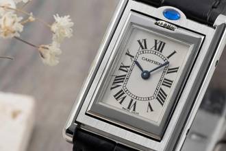 Thumbnail von Cartier Tank Basculante Edelstahl Quarz Damenuhr Ref. W1011155 Box