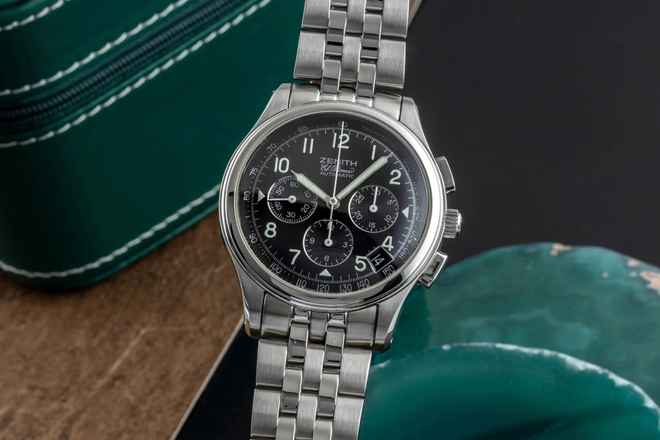  Zenith El Primero Chronograph Stahl Automatik Herrenuhr Ref. 02.0500.400 