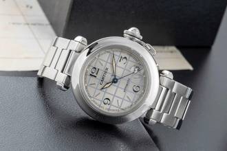 Thumbnail von Cartier Pasha C Edelstahl Automatik Herrenuhr Ref. W31023M7