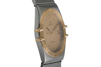 Thumbnail von Omega Constellation Date White Stahl / Gold Medium Size Ref. 396.1076 Klassiker