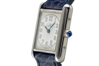 Thumbnail von Cartier Tank must Tank SM 925 Silber vergoldet Quarz Damenuhr Ref. W1014254 2416