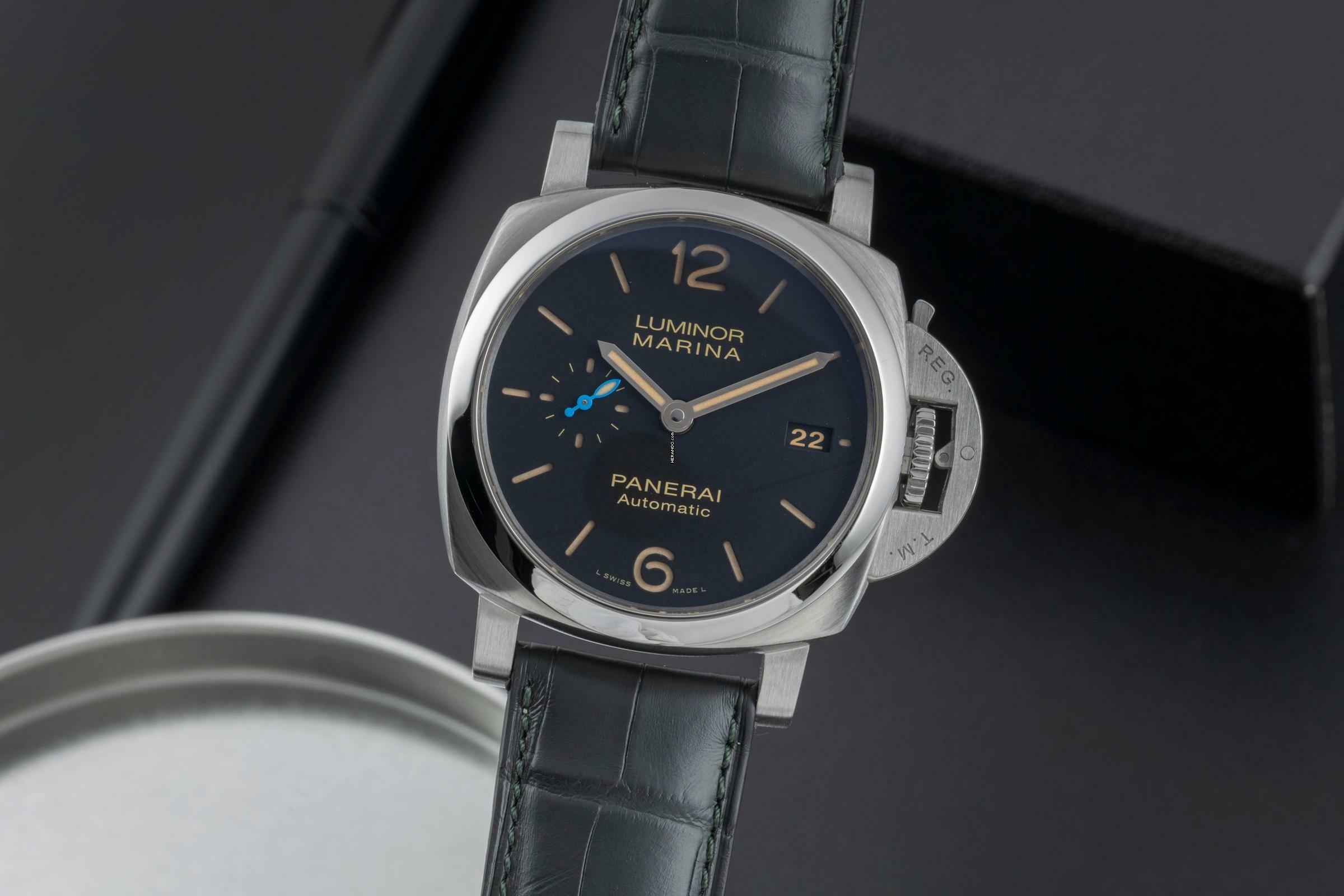  Panerai Luminor Marina 1950 3 Days Automatic 42 3 Days Stahl Automatik Ref. PAM01392 B&P 2019 
