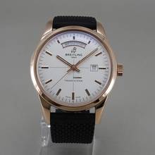Thumbnail von Breitling Transocean Day & Date 18k Rosegold Ø 43 mm Automatik Chronometer Faltschliesse Full Set Breitling Revision