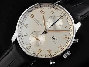Thumbnail von IWC Portugieser Chronograph Ref.IW371604 2025 Full Set Ungetragen Portugieser Chronograph Krokoleder Faltschließe