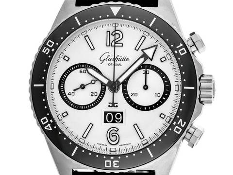  Glashütte Original SeaQ Panorama Date Ref.1-37-23-03-80-33 2026 Full Set Ungetragen SeaQ Chronograph Kautschuk Faltschließe 