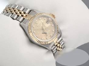 Thumbnail von Rolex Lady-Datejust Edelstahl Gelbgold 750 Diamanten Automatik Gold Stahl Damen Stainless Steel 18kt Yellow Gold Jubilé-band Chronometer Oyster