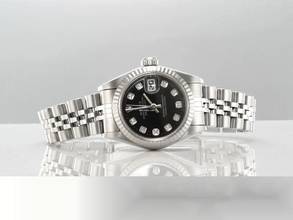 Thumbnail von Rolex Lady-Datejust Stahl Weissgold 750 Diamanten Automatik Stainless Steel 18kt White Gold Damen Jubilé-band Chronometer Oyster Black Dial