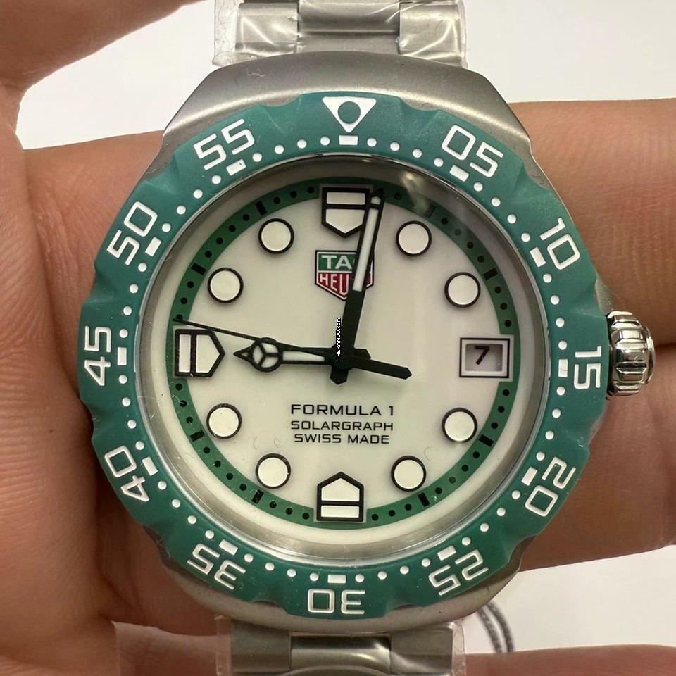  TAG Heuer Formula 1 Solargraph Green NEW FULL SET 