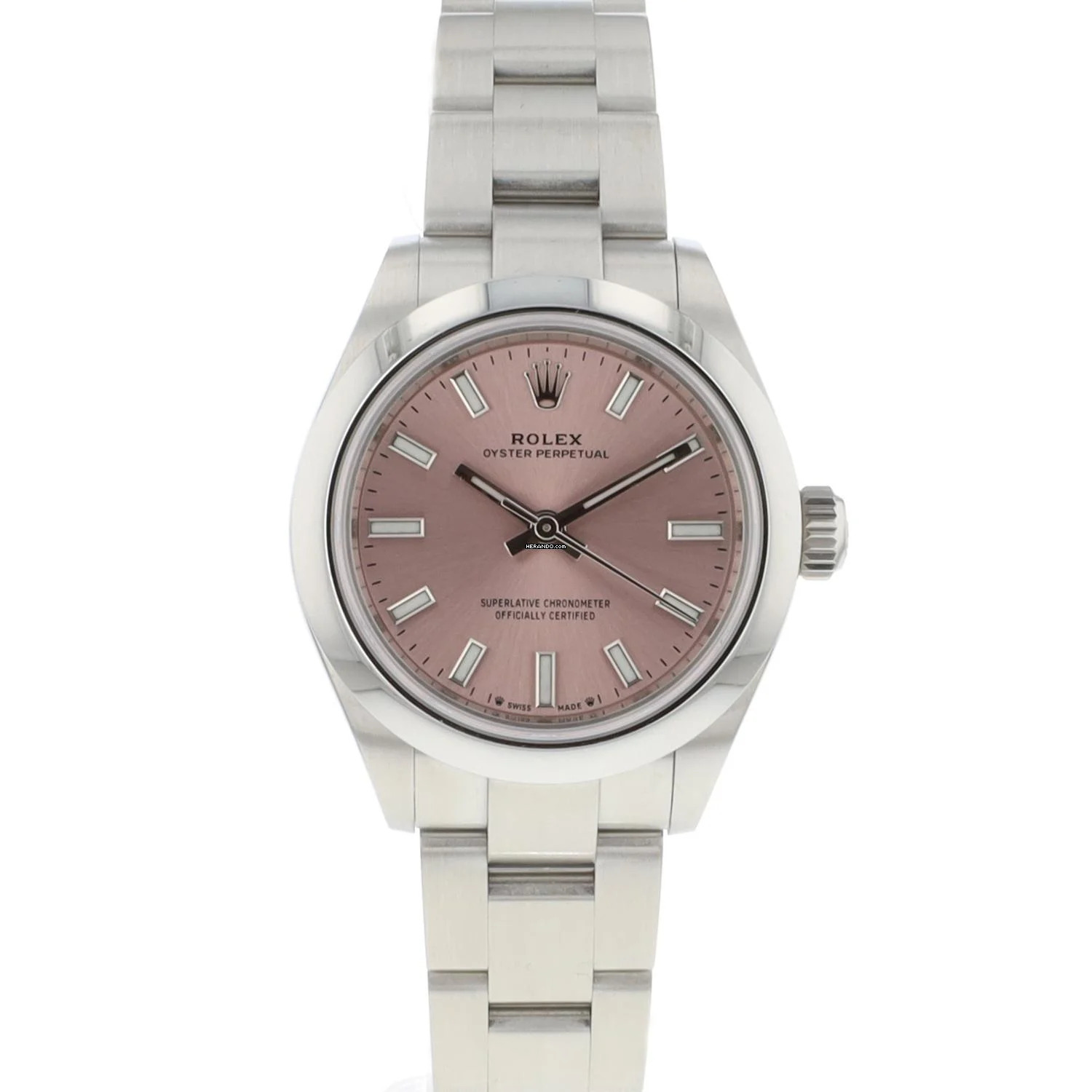 Rolex Oyster Perpetual 28 Pink Dial