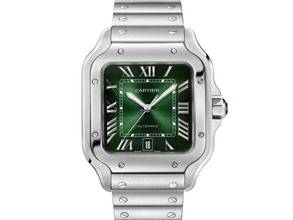 Thumbnail von Cartier Santos Large Green Dial Wssa0062 New 2025