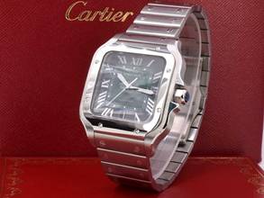 Thumbnail von Cartier Santos Large Green Dial Wssa0062 New 2025