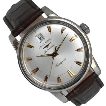  Longines Conquest Heritage L1.611.4.75.4 automatic silver dial 