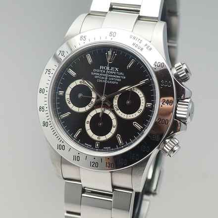  Rolex Daytona 16520 Chronograph Stahl/Stahl Box+Papiere Top condition and full set 
