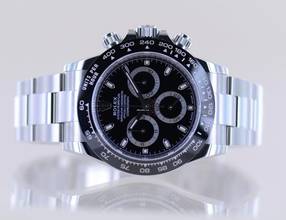 Thumbnail von Rolex Daytona Stahl black Cosmograph Cerachrom Chronograph B+P ungetragen