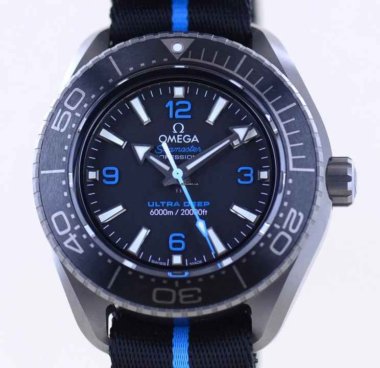  Omega Seamaster Ultra Deep Titan grey Dial Co-Axial 45,5mm 6000 Meter Diver B+P 