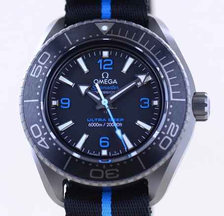  Omega Seamaster Ultra Deep Titan grey Dial Co-Axial 45,5mm 6000 Meter Diver B+P 