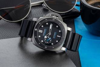 Thumbnail von Panerai Luminor Submersible Stahl Automatik Herrenuhr PAM00683 B&P