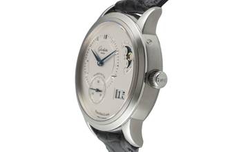 Thumbnail von Glashütte Original PanoMaticLunar Stahl Automatik Herrenuhr Ref. 1-90-02-02-02-04 Box