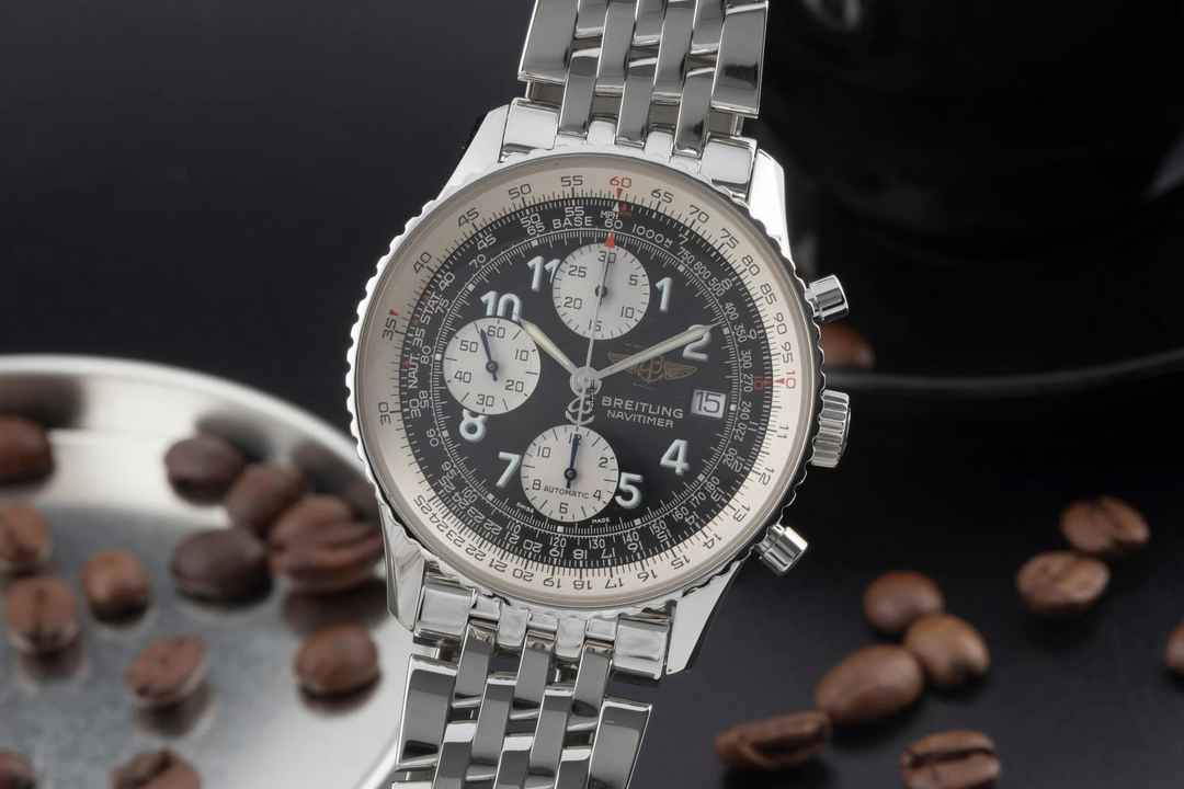  Breitling Old Navitimer Chronograph Edelstahl Automatik Ref. A13322 