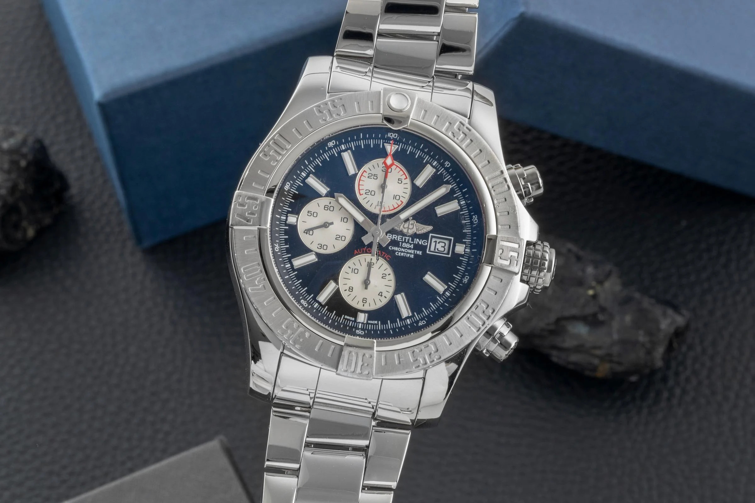  Breitling Super Avenger II Chronograph Stahl Automatik Ref. A13371 