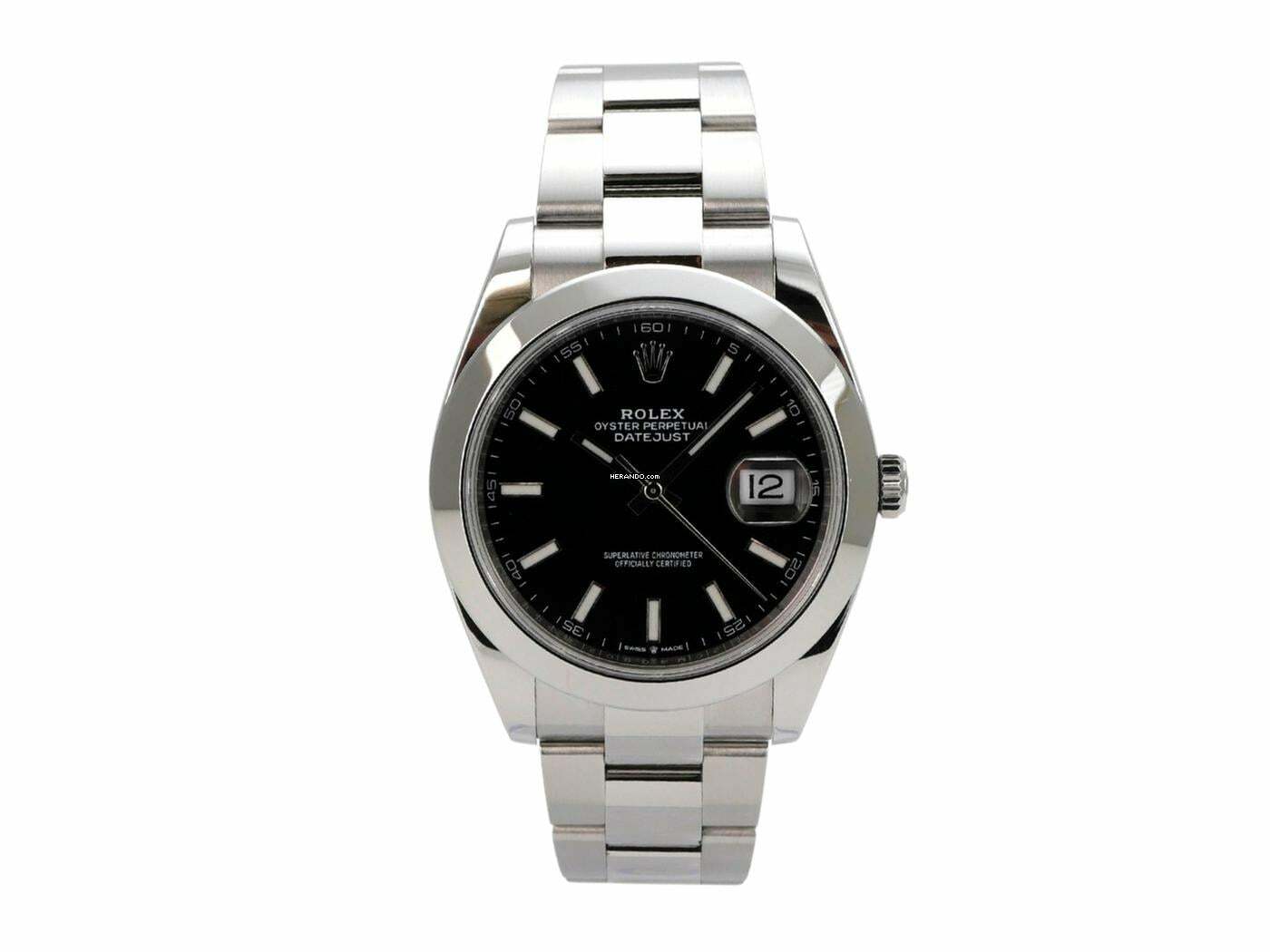 Rolex Datejust 41 Edelstahl 126300 Schwarz Oyster-Band