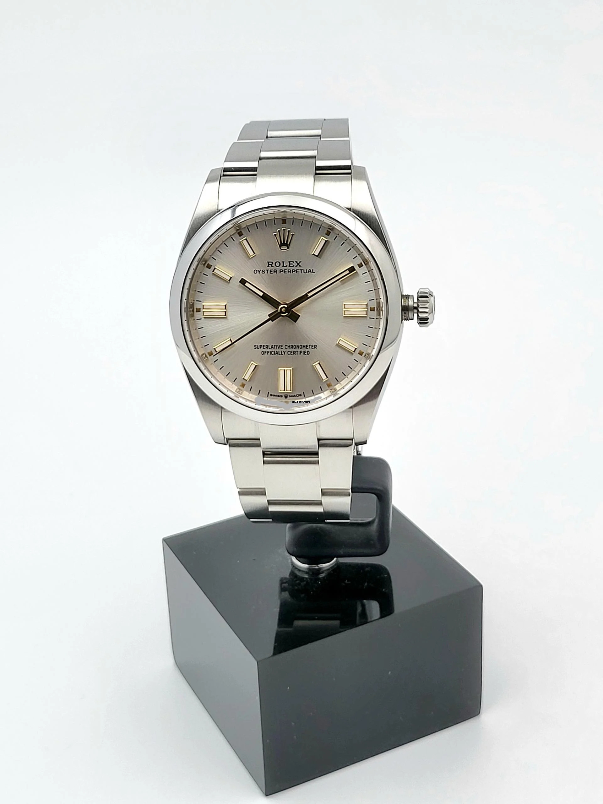  Rolex Oyster Perpetual 36 Silver dial Top condition Full Set 2024 Austria 